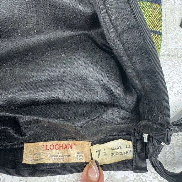 Vintage Scotland Kinloch Anderson “Lochan” Scotch House Plaid Size S/M Beret - Picture 3 of 9